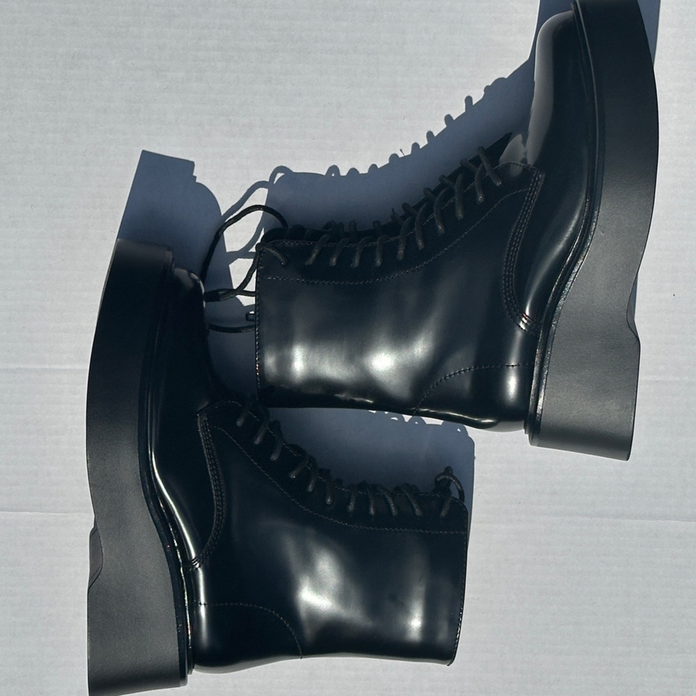 Womens Black Madden Girl Lace Up Boot NEW - Womens 6.5 and 8 (Youth 5 and 6.5) - Picture 6 of 7
